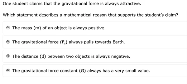 11th Grade Science Question