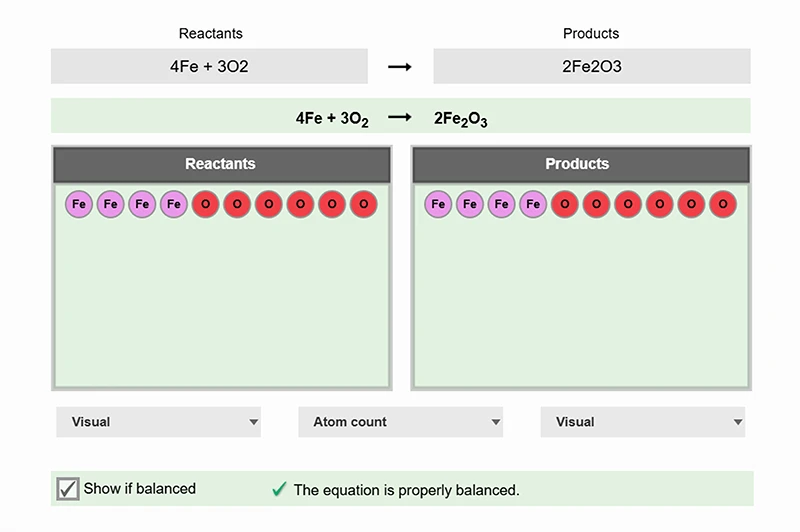 Chemical Equations Gizmo