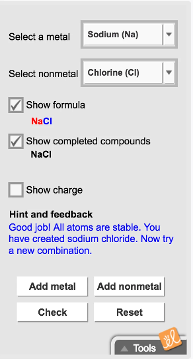 Ionic Bonds Gizmo
