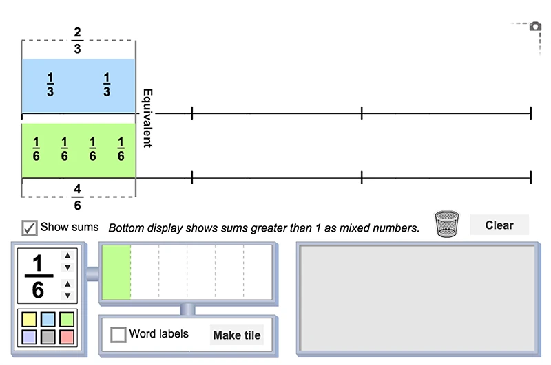 Equivalent Fractions Gizmo