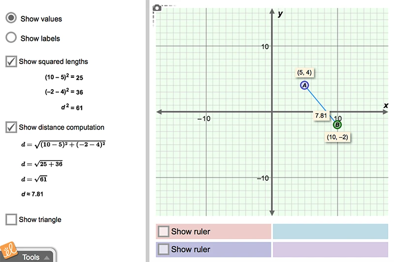 Distance Formula Gizmo