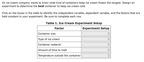 Grade 8 Science ATLAS Sample Question