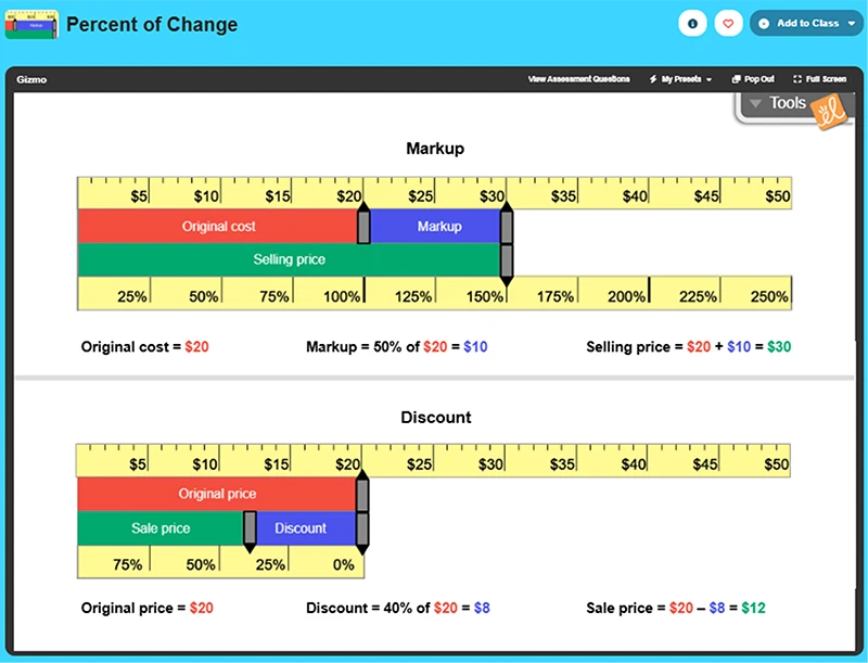 Percent of Change Gizmo