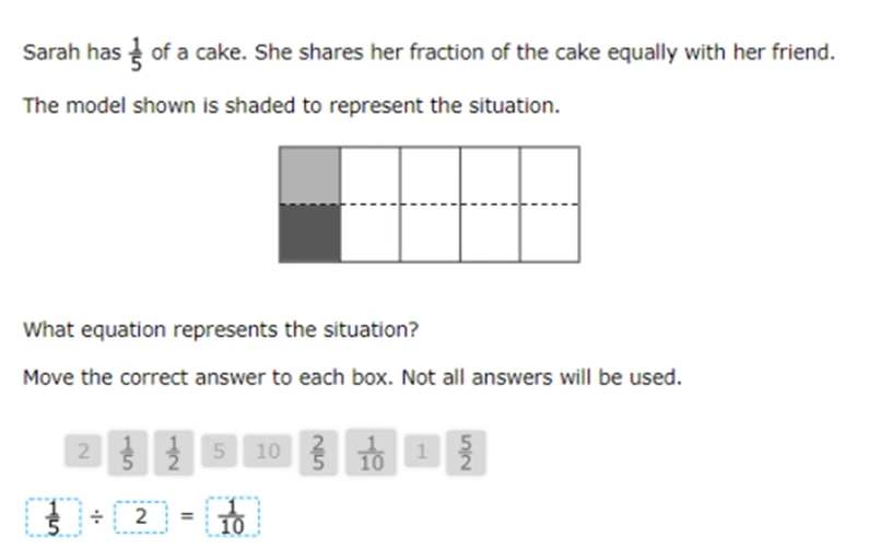 Grade 5 2024 STAAR Question