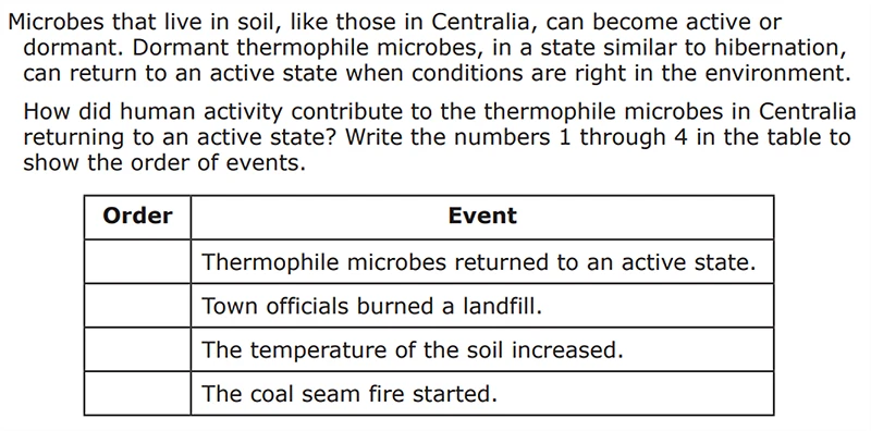 High School Science Question