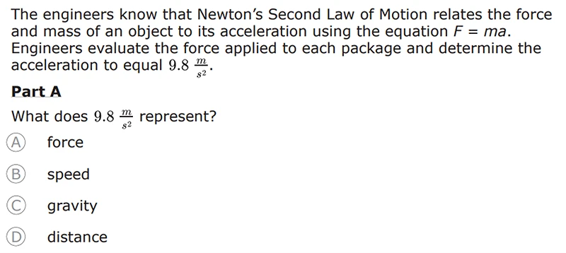 High School Science Question