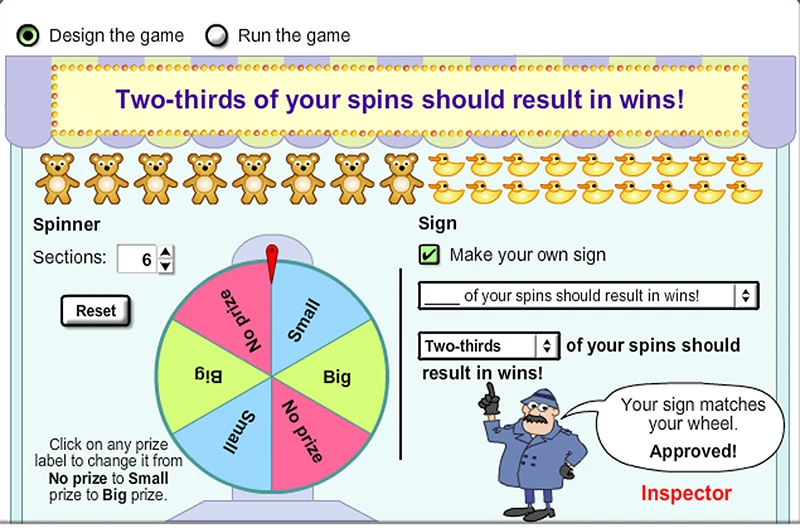 Spin the Big Wheel! (Probability) Gizmo