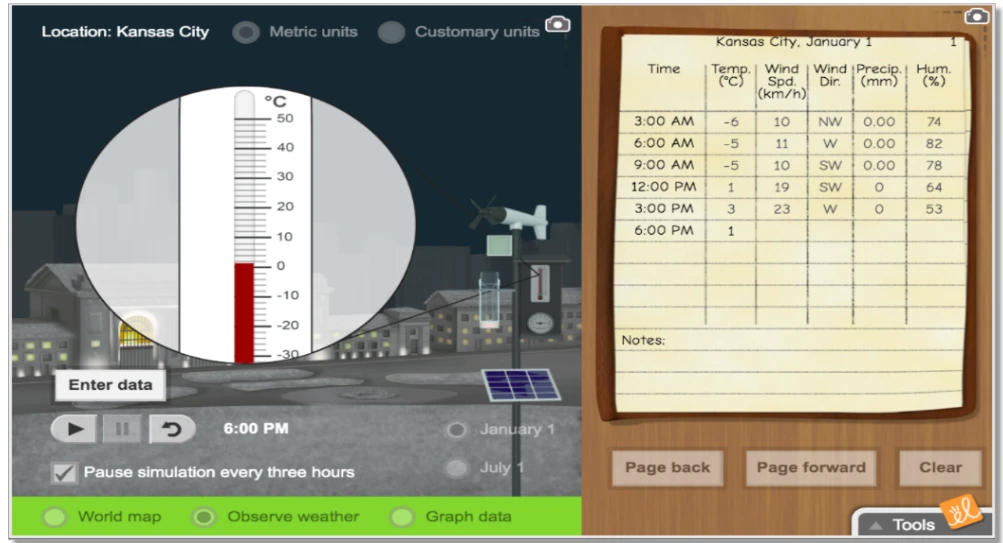 Observing Weather Gizmo