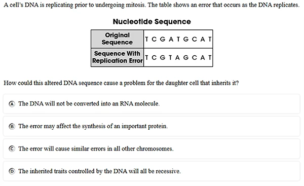 High School Science Question