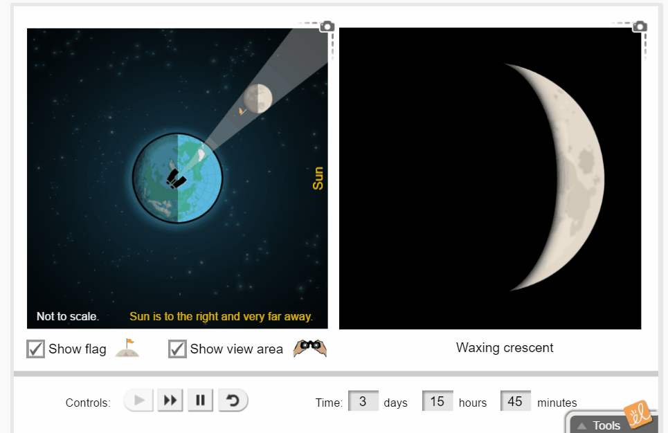Phases of the Moon gif
