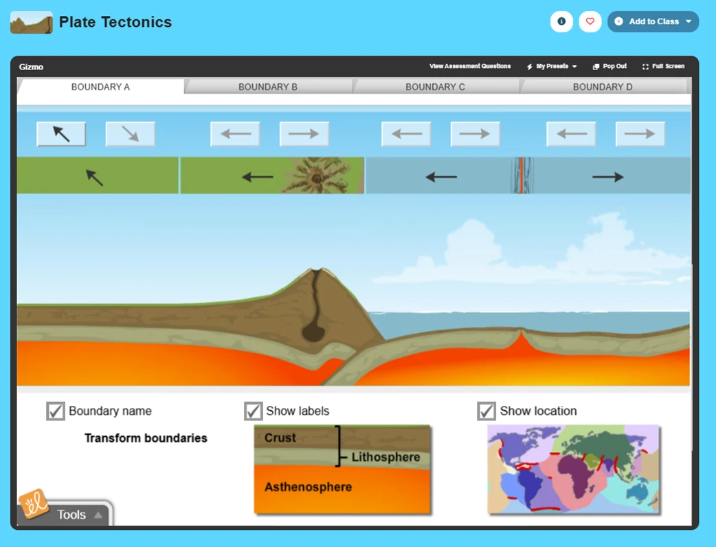 Plate Tectonics Gizmo